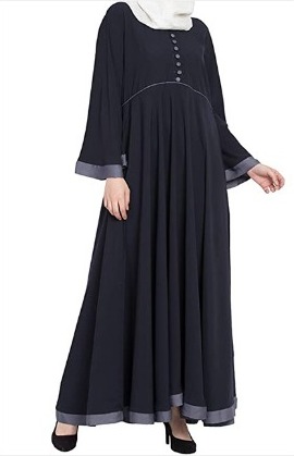 Navy abaya AA1002
